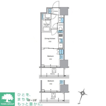 ルフォンプログレ渋谷ヒルトップの物件間取画像